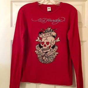 Ed Hardy Women’s Long Sleeve Shirt